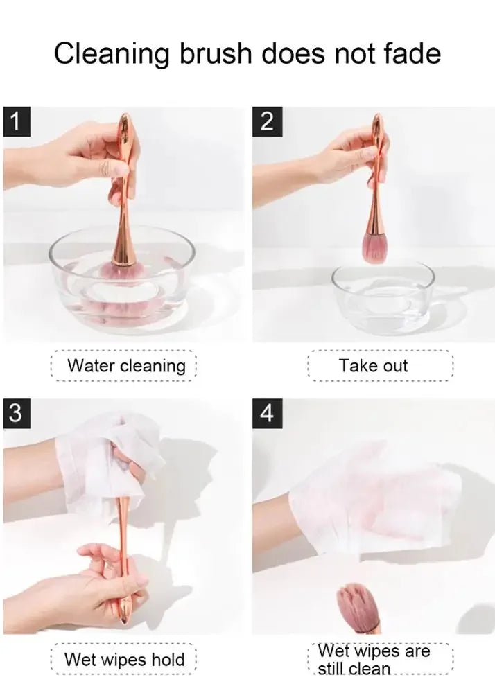 Rose Gold Professional Powder Blush Brush