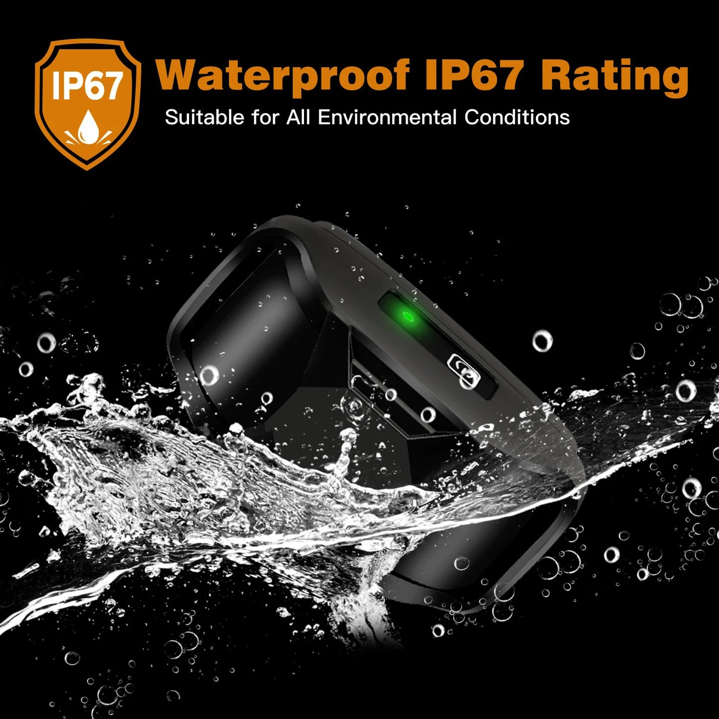 3300Ft Electric Dog Training Collar Remote Control Waterproof Pet BehaviorFor 5-120lbs Puppy With Shock Vibration Beep