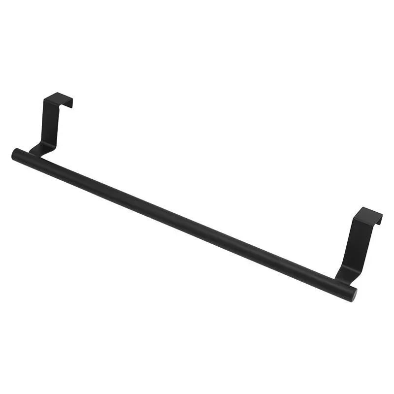 Towel Rod Steel Metal Wire Over Cabinet Towel Rack Storage Organiser Bathroom Door Hanging Towel Rack Punch-free Rag Hanger