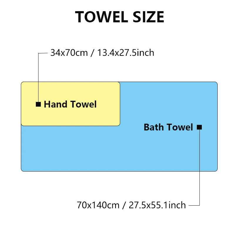 100% Quick Absorbent Cotton Bath Towels