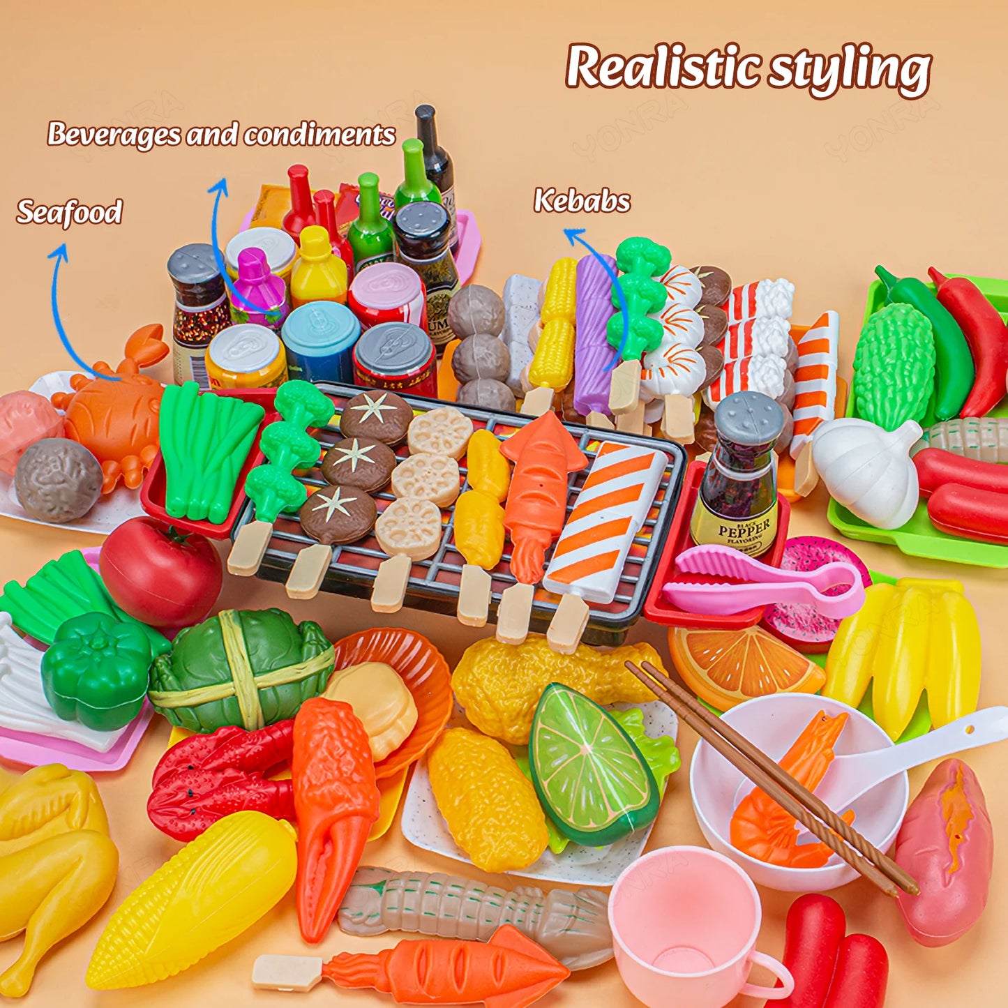Kitchen Pretend Play Toys Barbecue Set