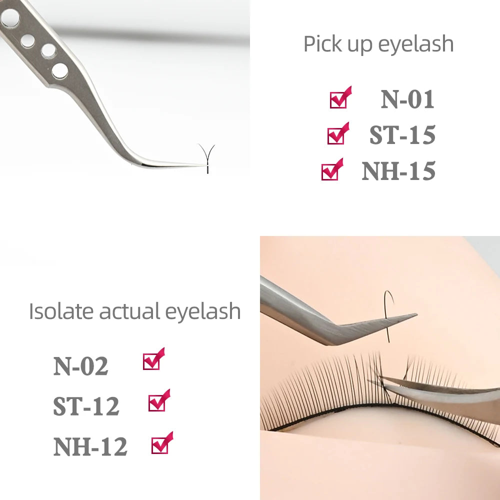 Makeup Eyelashes Tweezers Storage Container