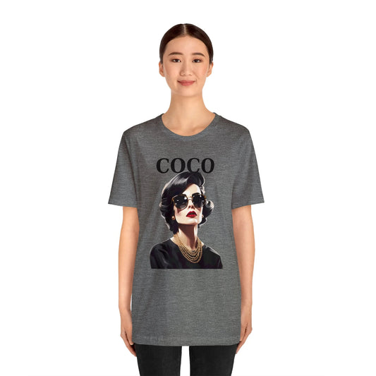 Coco Shirt Fashion Tshirt Fashion Lover Luxury Shirt Fashion Gift Designer Shirt Trendy Graphic T-Shirt Coco Fashionista