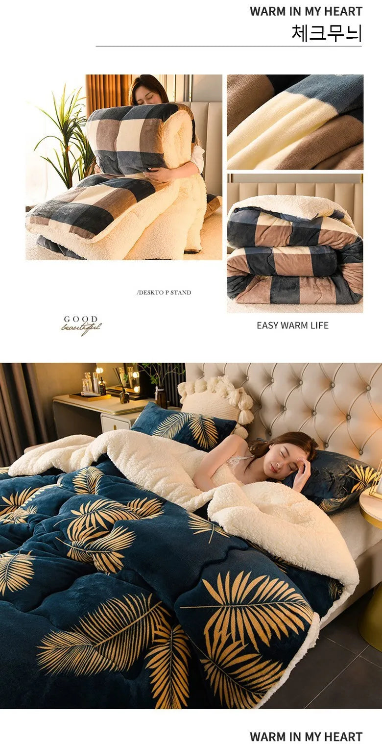 Thick Winter Bedding Quilt Blanket