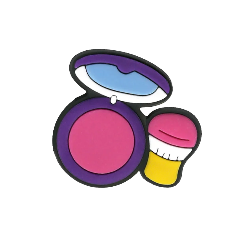 PCS PVC Makeup-Themed Shoe Charm – Lips & Perfume Design for Sandals, Clogs, and Accessories, Gift for Women & Girls
