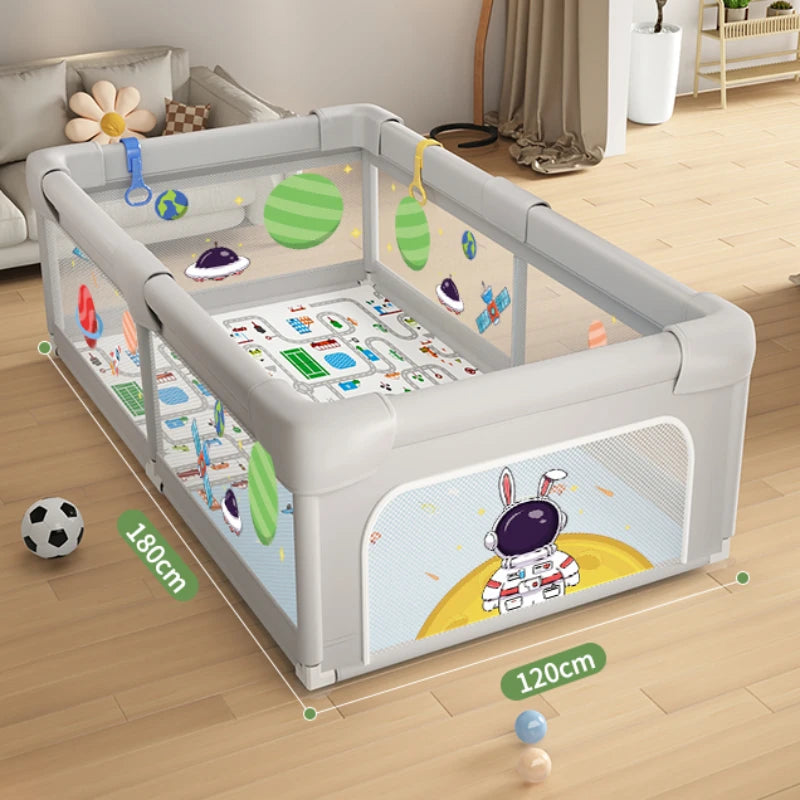 Baby Play Playpen Washable Baby Guardrail Indoor Children's Household Crawling Protective Mat Sponge To Prevent Bumps