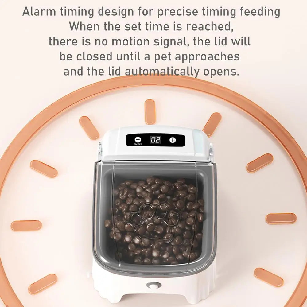 Smart Automatic Pet Feeder – Timed Sensor Dispenser for Cats and Dogs, Dry & Wet Food Slow Feeder Bowl