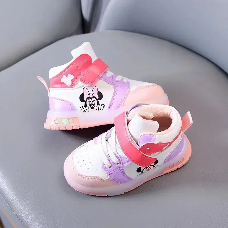 Mickey Mouse LED Shoes – Fun Casual Trainers with Light-Up Soles