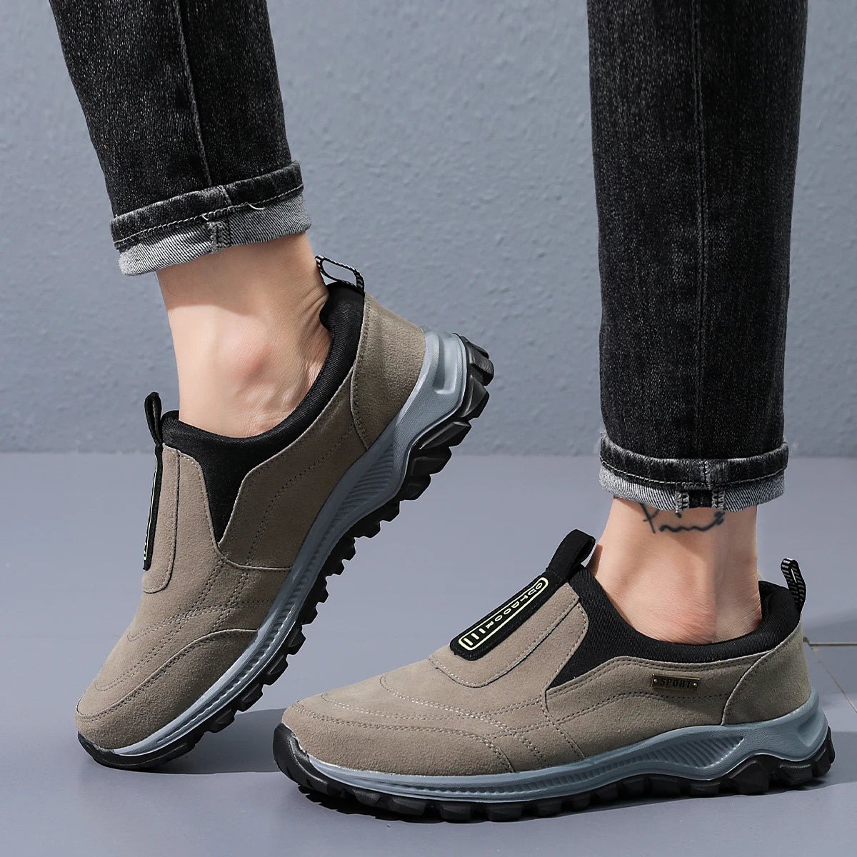 MAEDEF Classic Fashion Men's High Quality Running Shoes Breathable Soft Comfortable Casual Anti-slip Outdoor Walking Sport Shoes