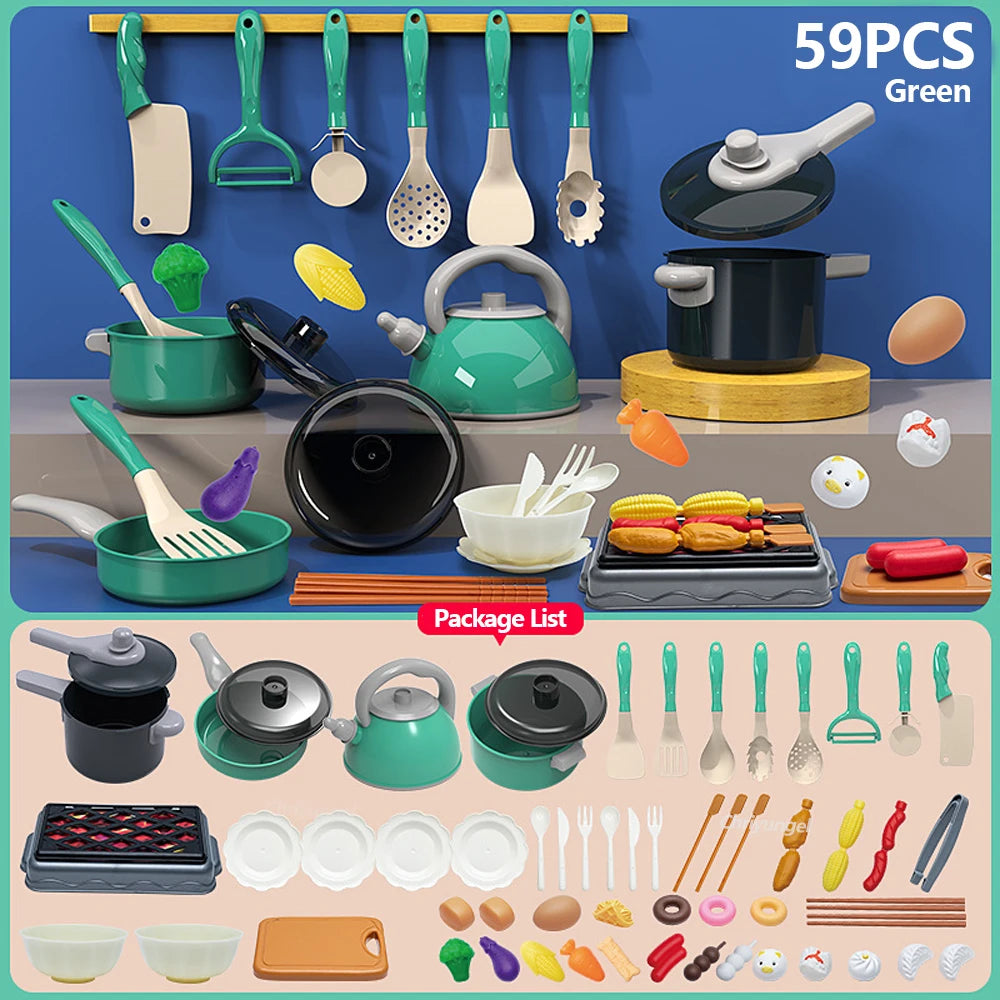 59pc Pretend Cooking Set
