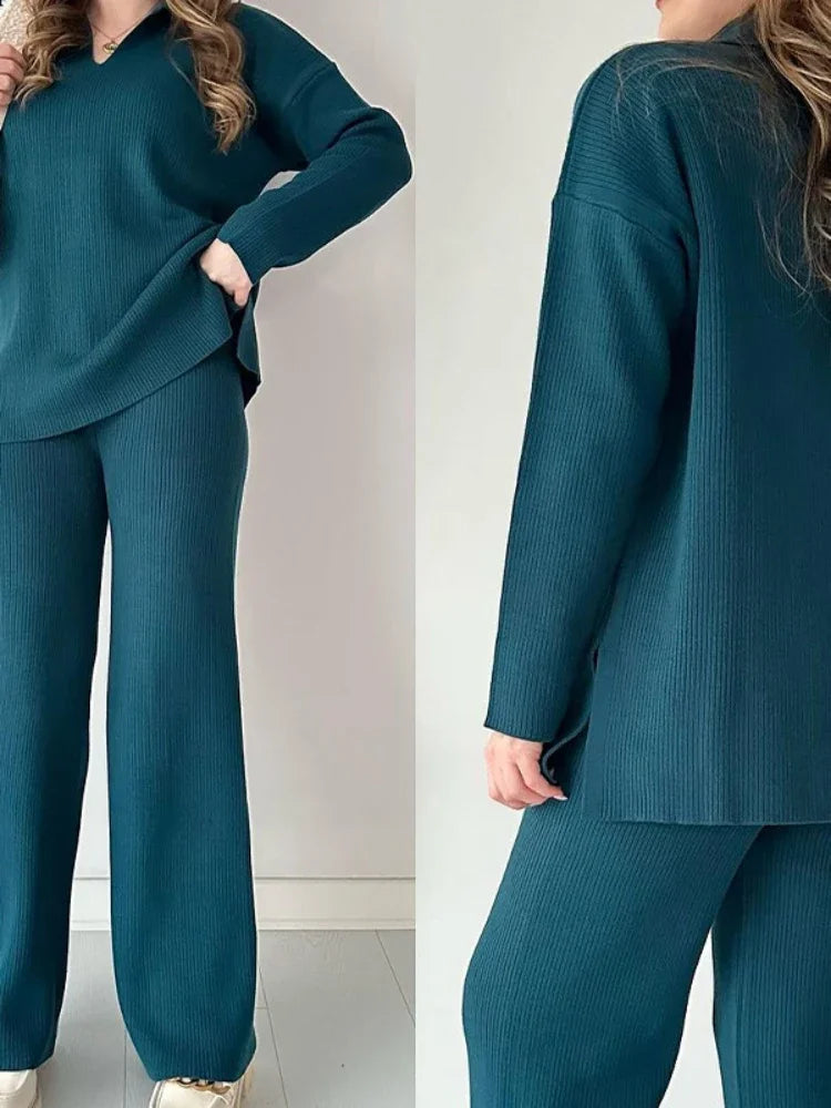 Two Piece Pant Knit Sweater