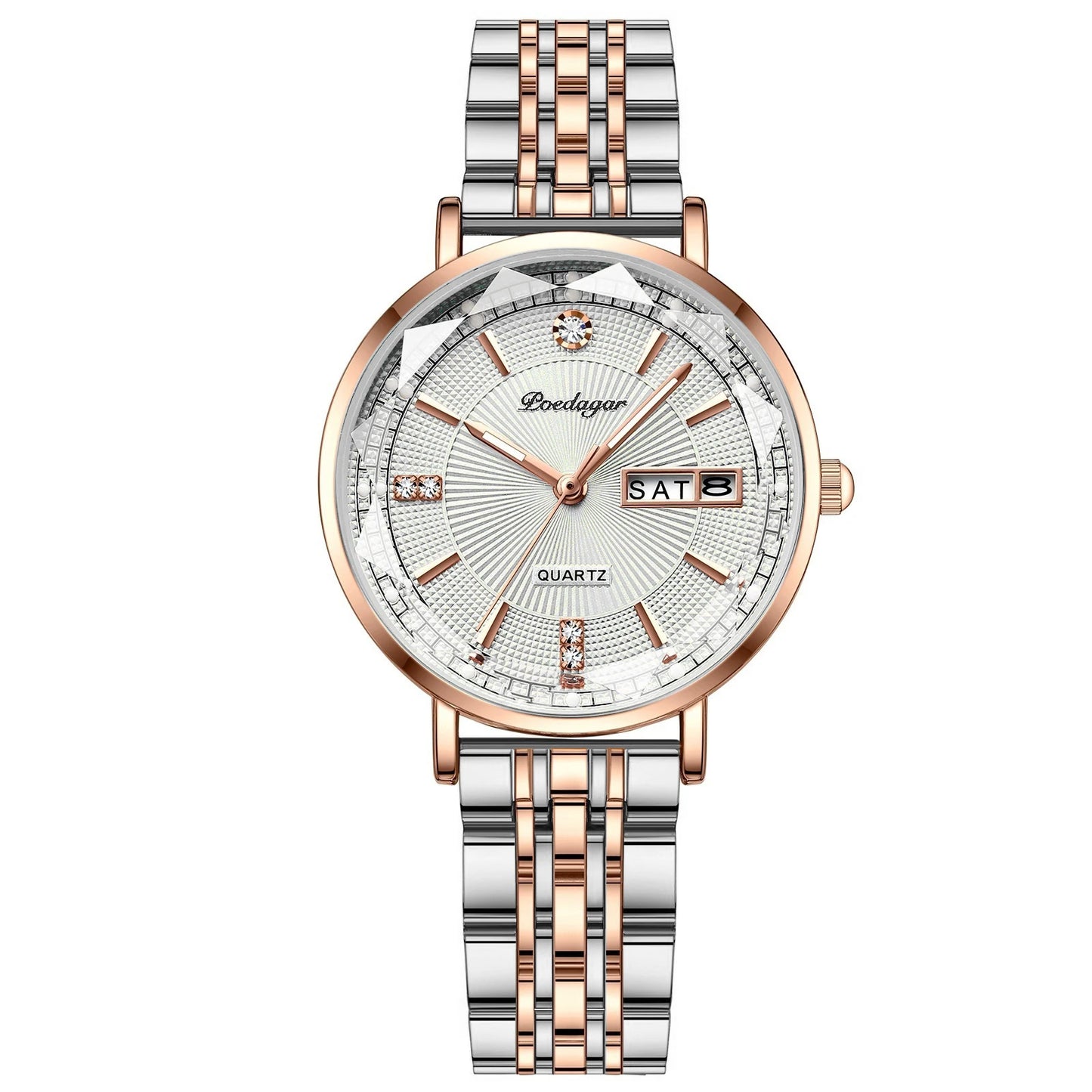POEDAGAR Top Luxury Brand Woman Watch Waterproof Date Week Elegant Ladies Wristwatch High Quality Fashion Quartz Women's Watches