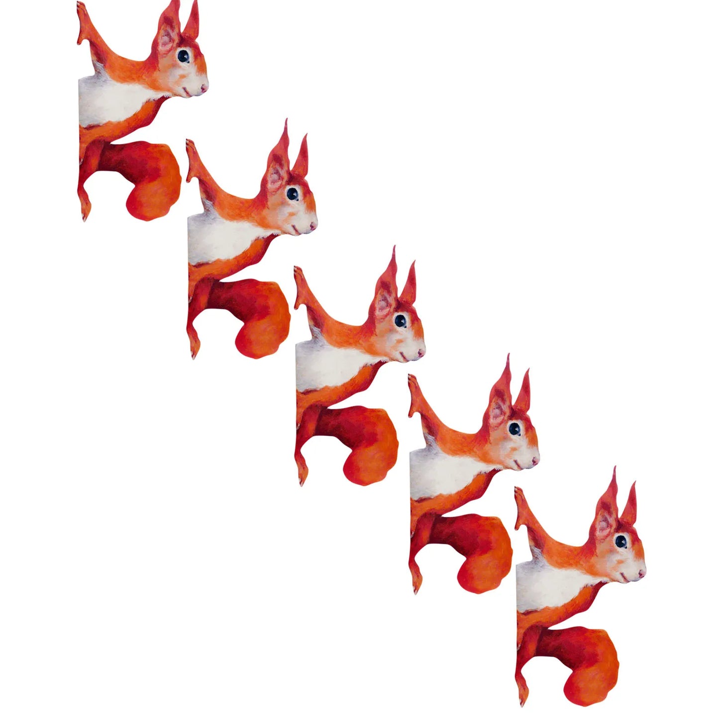 Window Stickers Peeking Squirrel Wall Decal Animal Print Woodland Stickers For Walls And Windows Home Decor Car Decoration