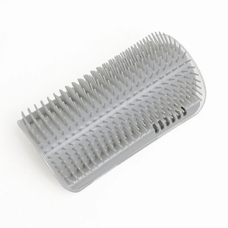 Cat Wall Brush & Self-Groomer – Corner Scratcher Comb with Catnip for Massage and Play