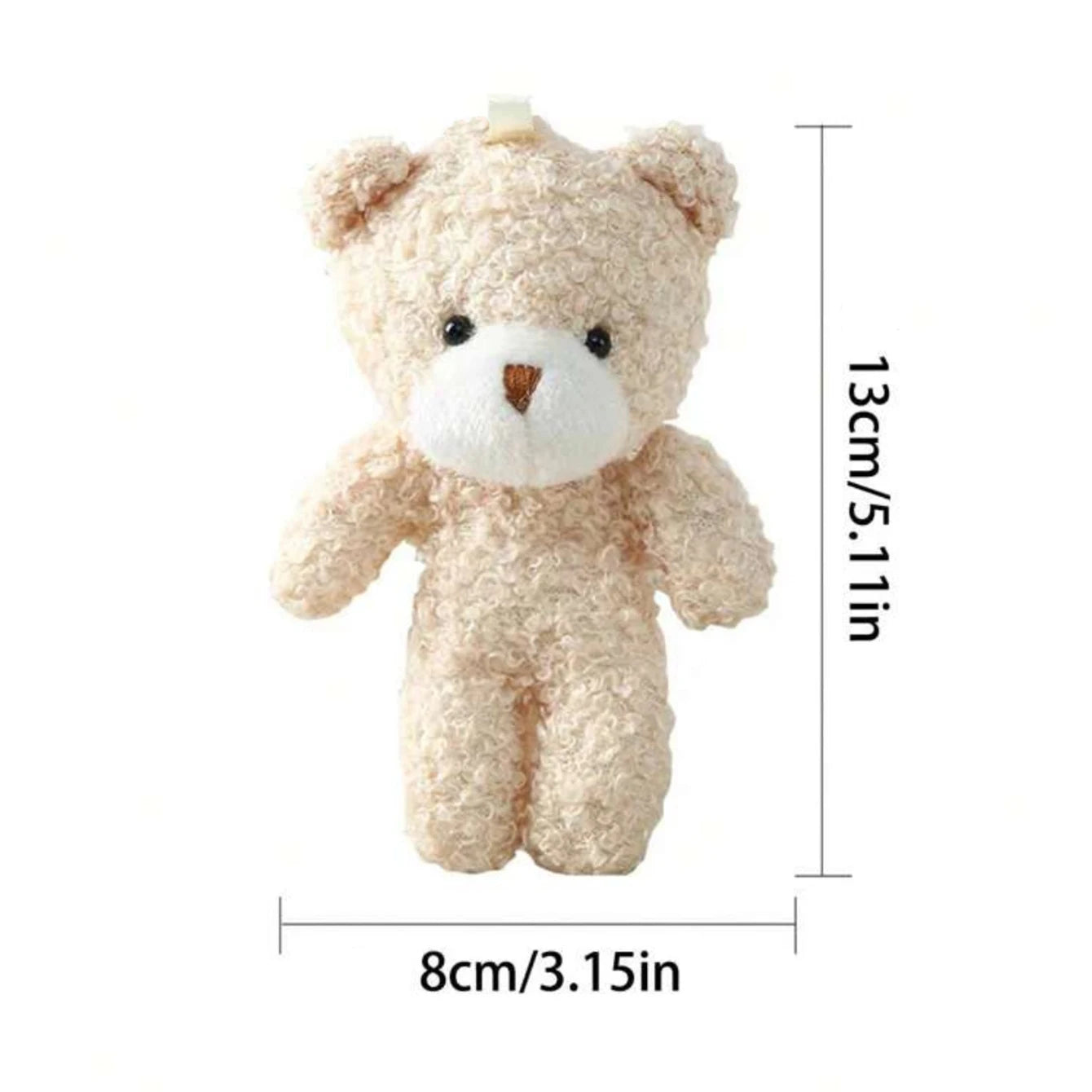 10pcs/Pack 12CM Couple Bear Flower Bouquet Dolls Mini Foam Teddy Bears Plush DIY Valentines Flower Gifts Packaging Accessor part