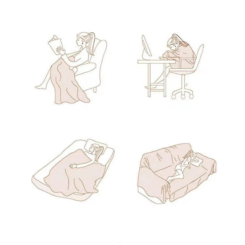 Cartoon Couple Design Textile City Sofa Cover