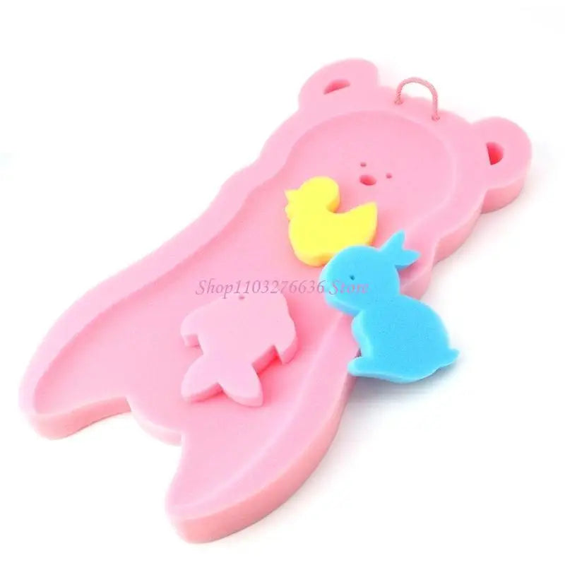 R6FD Portable Baby Bathtub Pad Bath Tub Shower Cushion Newborn Support for Seat Mat Anti-slip Baby Bath for Seat Floating Wat