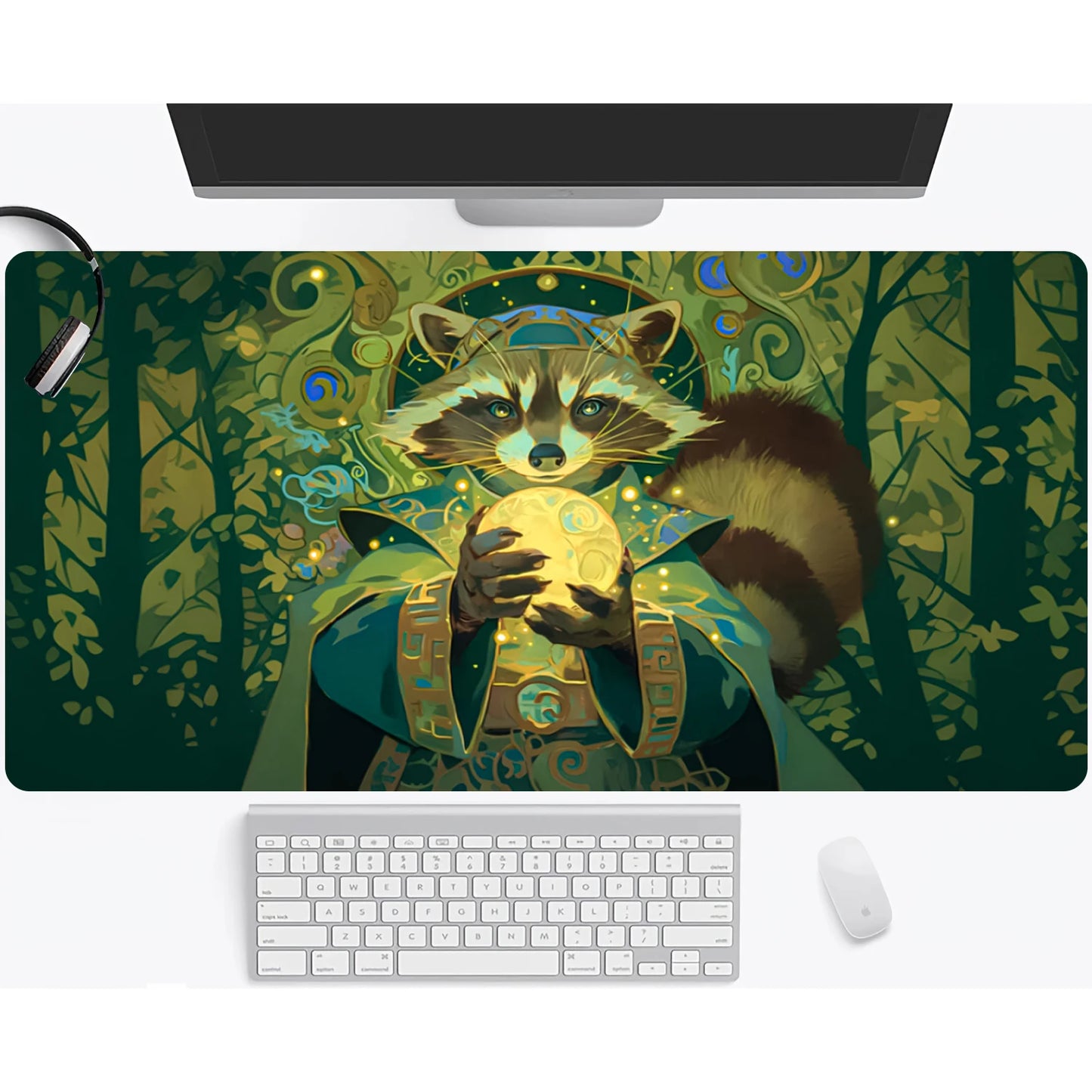 Magic playmat gathering gaming mats Frog Wizard theme anime desk mat Desk accessories 35X60cm mouse mat Raccoon tapete magic mtg