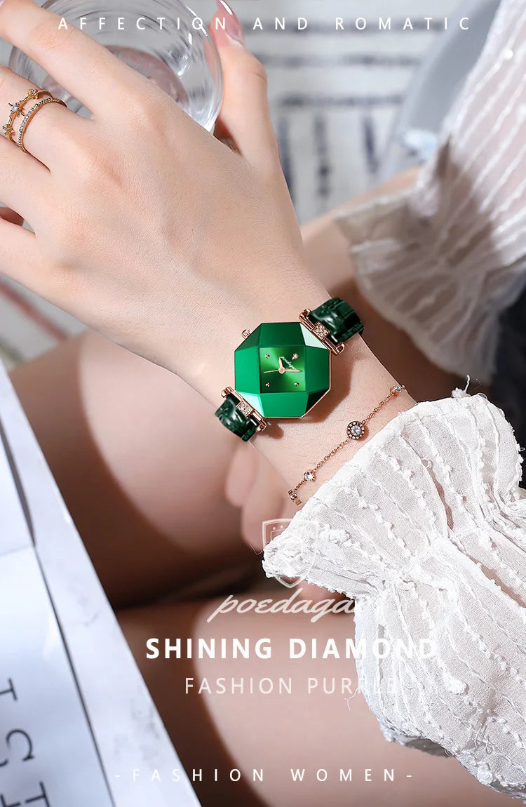POEDAGAR Luxury Elegant Woman Watch Quartz Waterproof Leather Ladies Wristwatch Fashion Casual Women's Watches Female Reloj Gift