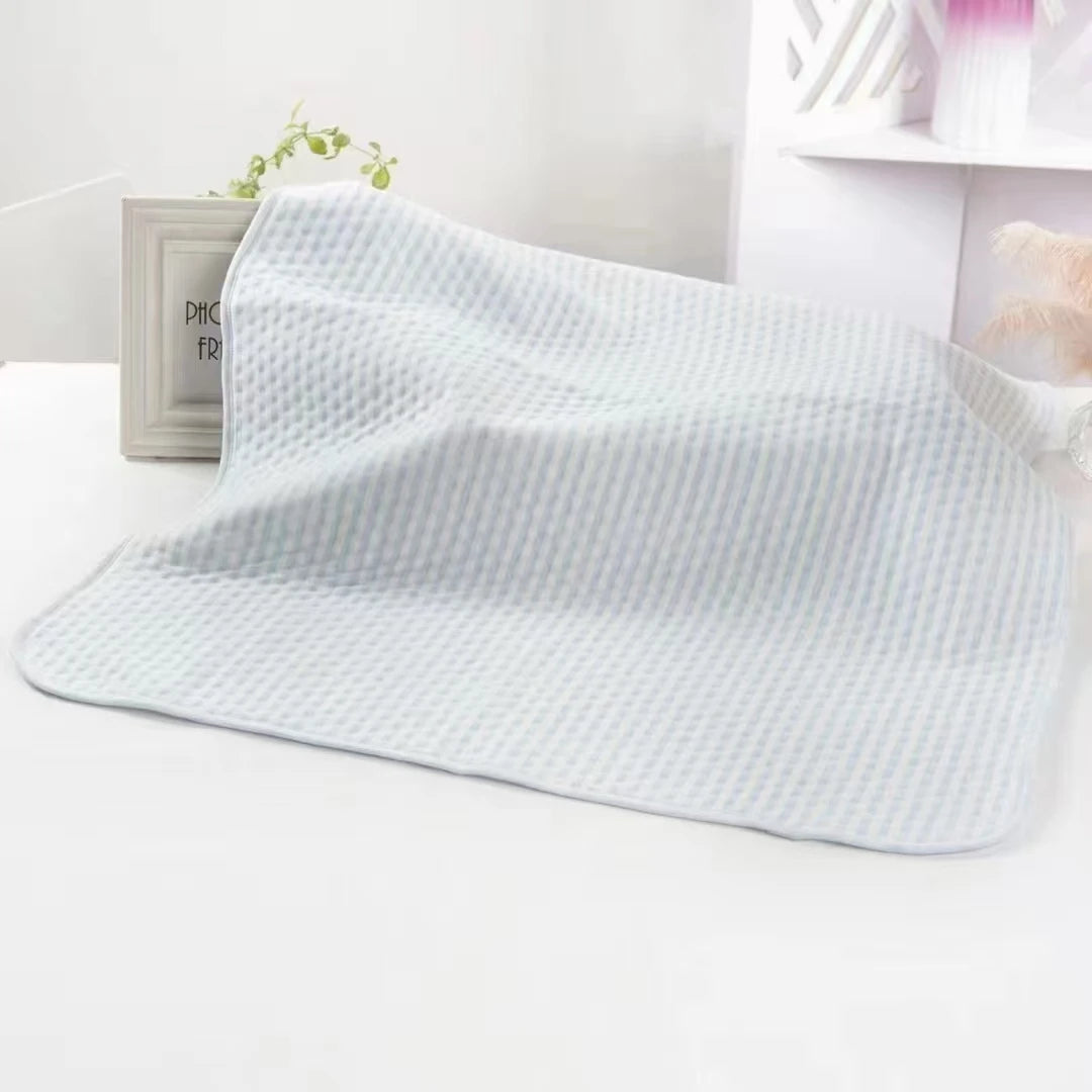 70*90cm Large Colored Quilted Cotton Waterproof Absorbent Reusable Washable Baby Diaper Changing Mat Infant Bed Urine Period Pad