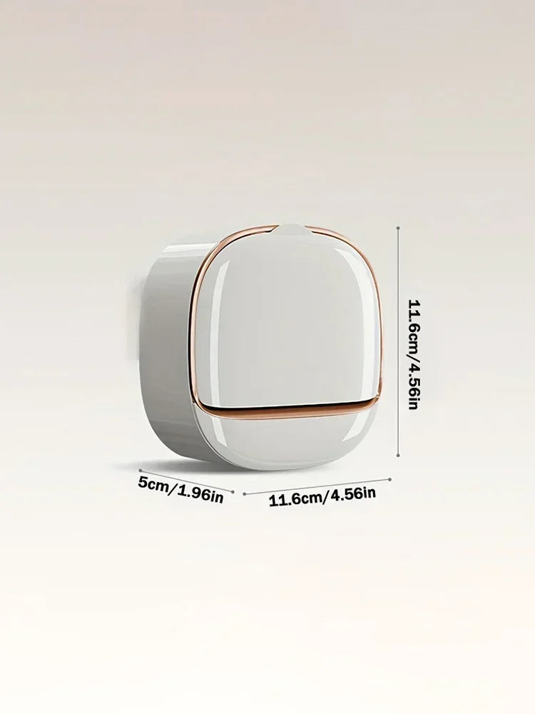 Bathroom Drain Soap Box Wall Mounted ABS Soap Box with Lid Waterproof Soap Dish Dishes Storage Box Travel Organizer Case Storage