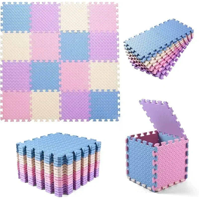 8/16PCS Non-Toxic Baby Play Mat, Interlocking Soft Foam Floor Mats for Kids' Play Area and Baby Floor Exercise Non-Slip Design