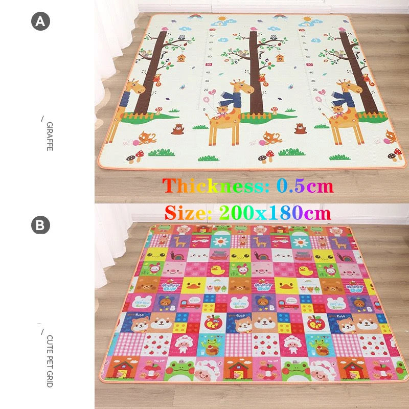 200*180 cm Thickness 0.5cm Baby Play Mat Children Puzzle Toy Crawling Carpet Kids Rug Game Activity Gym Developing Rug Foam Soft