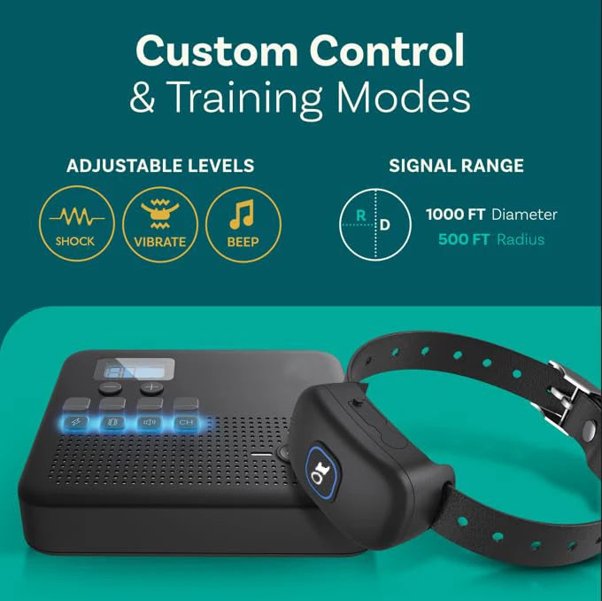 2 IN 1 Wireless Electronic Dog Fence System & Remote