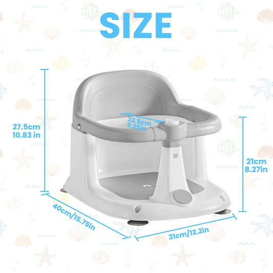 Bath Aid, Stability, Bath, Spa, Bath Time, Aid Tools, Support for Baby Bath, Bath Washing Aid - with Anti Slip,Sit Up Bath Seat