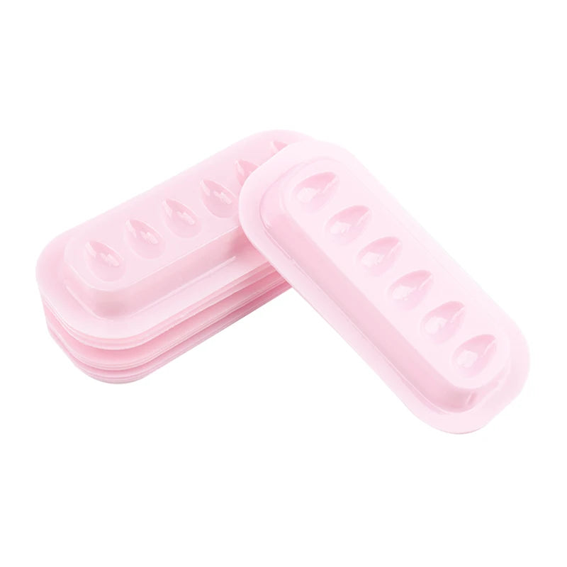 00pcs Disposable PVC Flower Holder Stickers – Adhesive Lash Glue Pallet for Eyelash Extension and Makeup Tools