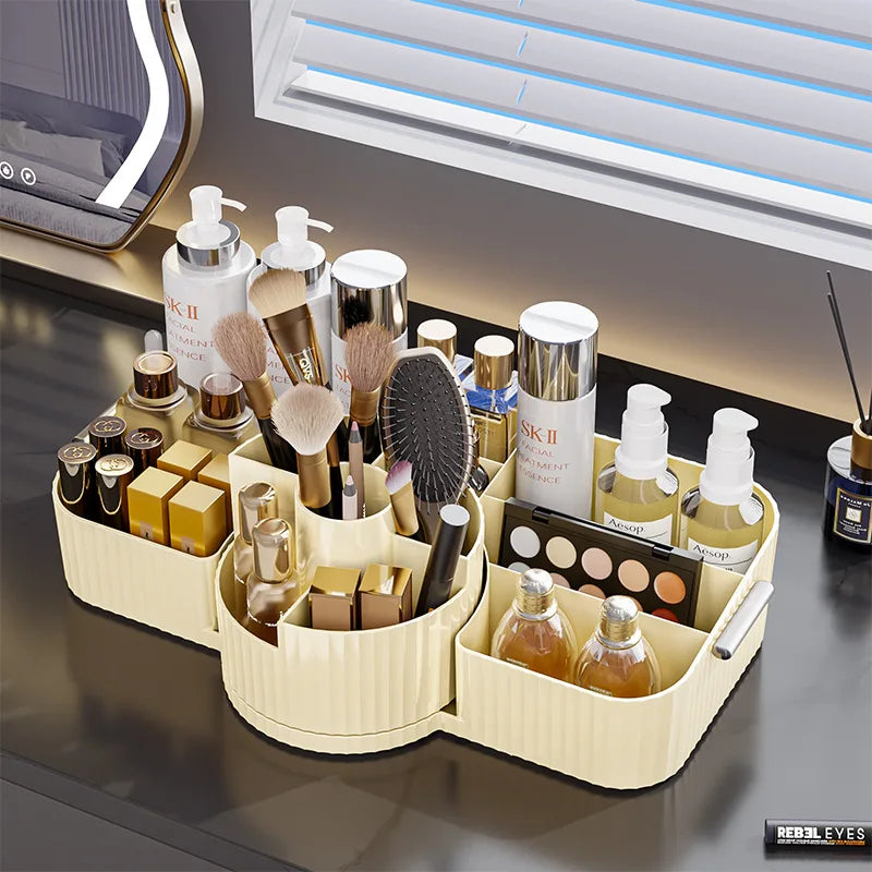 360° Rotating Makeup Brush Holder