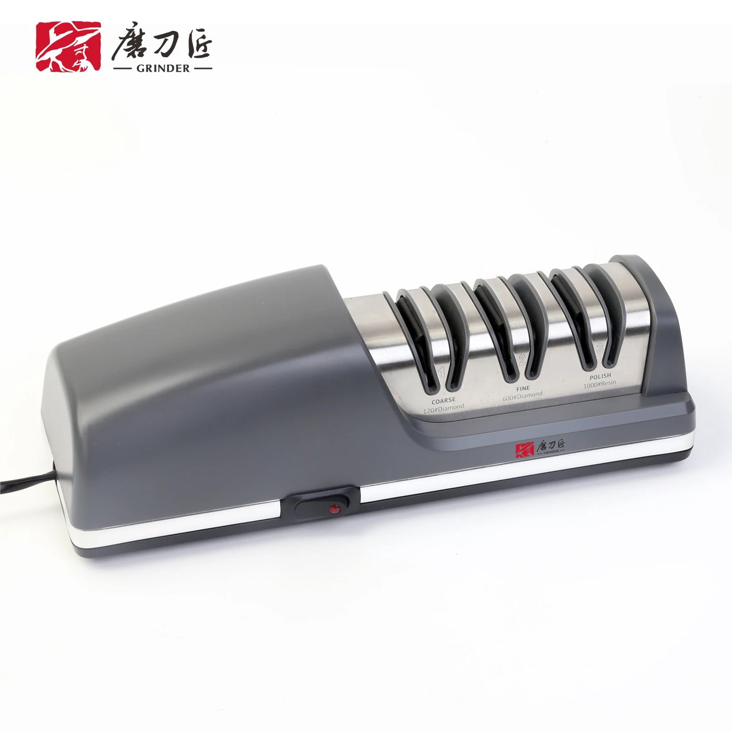 TG2403 Electric Knife Sharpener 15-Degree Bevel Grinding Kitchen Knife Specialized Features sharpening and polishing functions