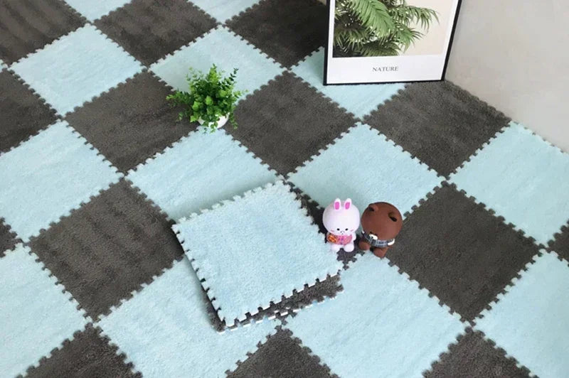 1-20 Pcs Padded Carpet for Baby Carpet Eva Foam Puzzle Carpet Soft Plush Children's Mat in Children's Room Keep Warm Playmat