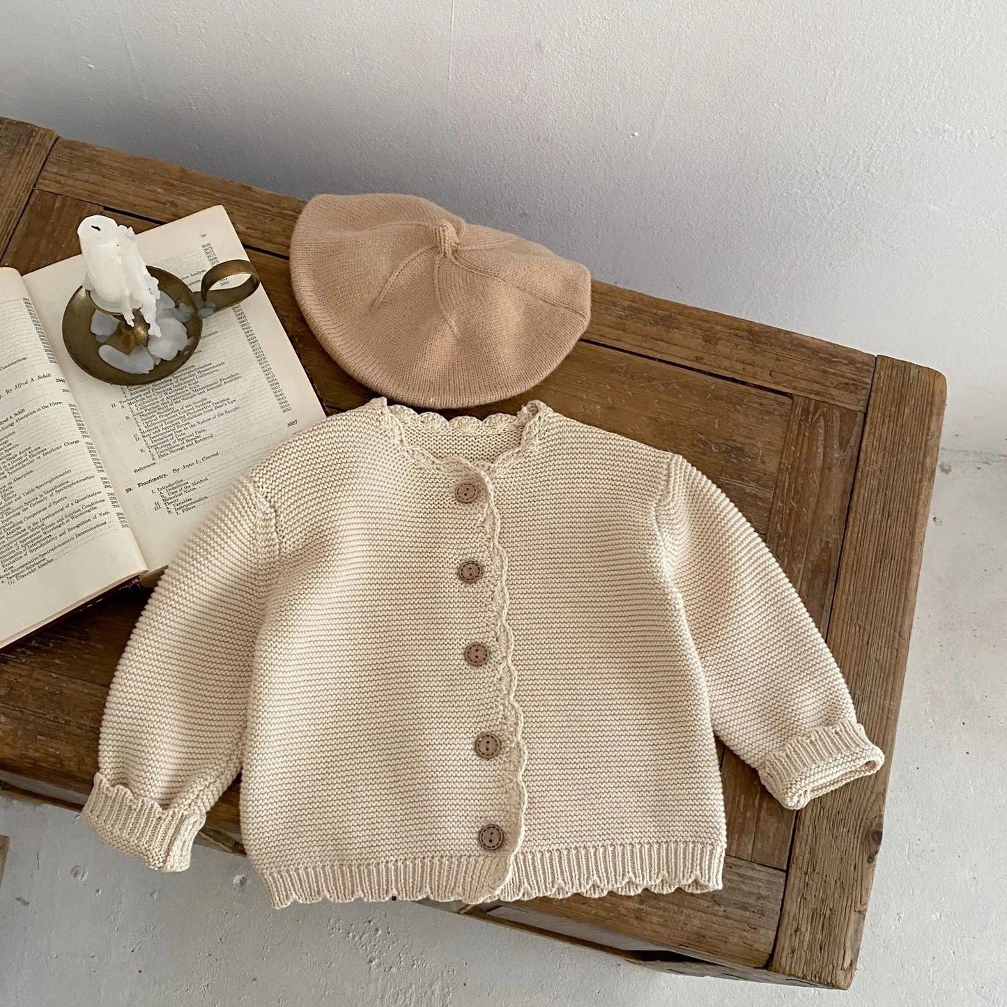2025 Autumn New Baby Long Sleeve Sweater Coat Boys Girls O-neck Cardigan Jacket Infant Toddler Solid Versatile Knitted Clothes