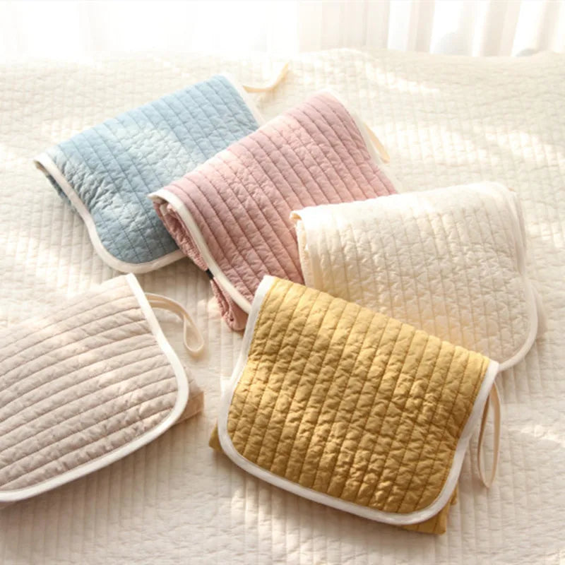 2025 Multicolor Newborn Baby Changing Mat Cotton Waterproof Portable Large Diaper Changer Mattress Floor Play Mats Changing Pads