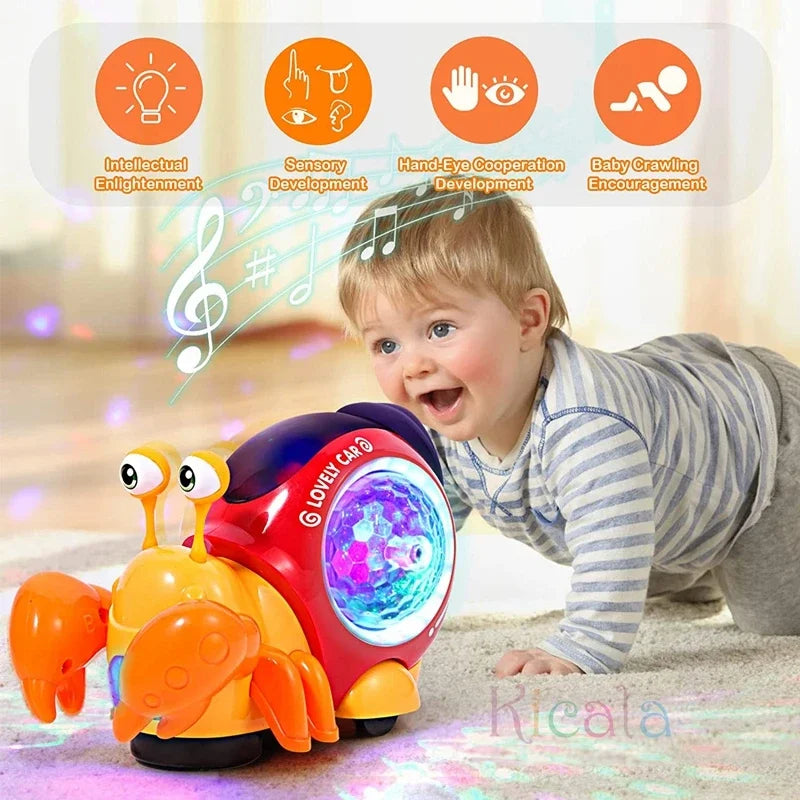 Light-Up Musical Crawling Crab Toy