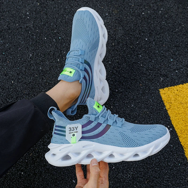 Men's Sneakers Luxury Brand Casuall Sport Shoes Summer Breathable Running Shoes High Quality Fashion Basketball Tenis Masculino