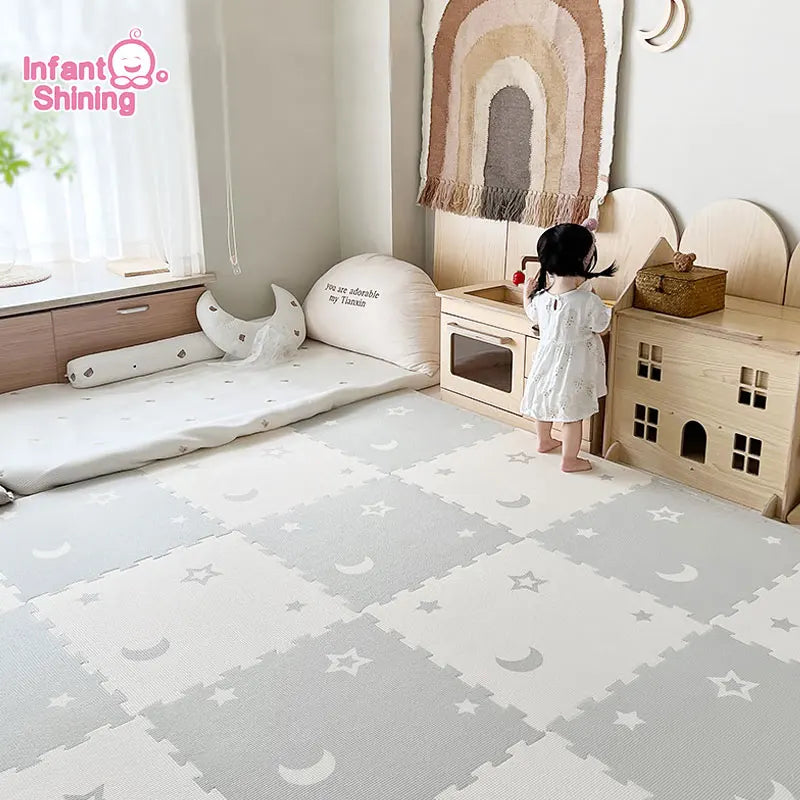 Baby Play Mat 60x60x2CM Activities Mat For Baby PE Foam Children's Puzzle Carpet In Children's Room Ins Wind Kids Pad 2CM Thick