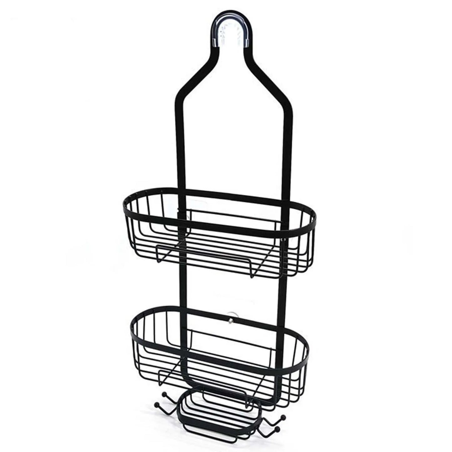 3-Tier Household Shower Shelves for Hanging Caddy Drilling Bathroom Storage No Drilling Rustproof Living Room Kitchen Organizer