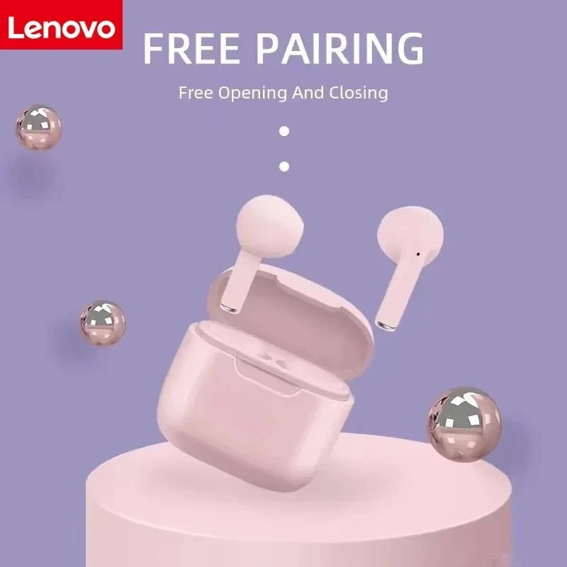 Lenovo Wireless Bluetooth Earbuds Mini In-Ear Earphones Compatible with Huawei, Android and Apple Devices Ultra-Low Latency