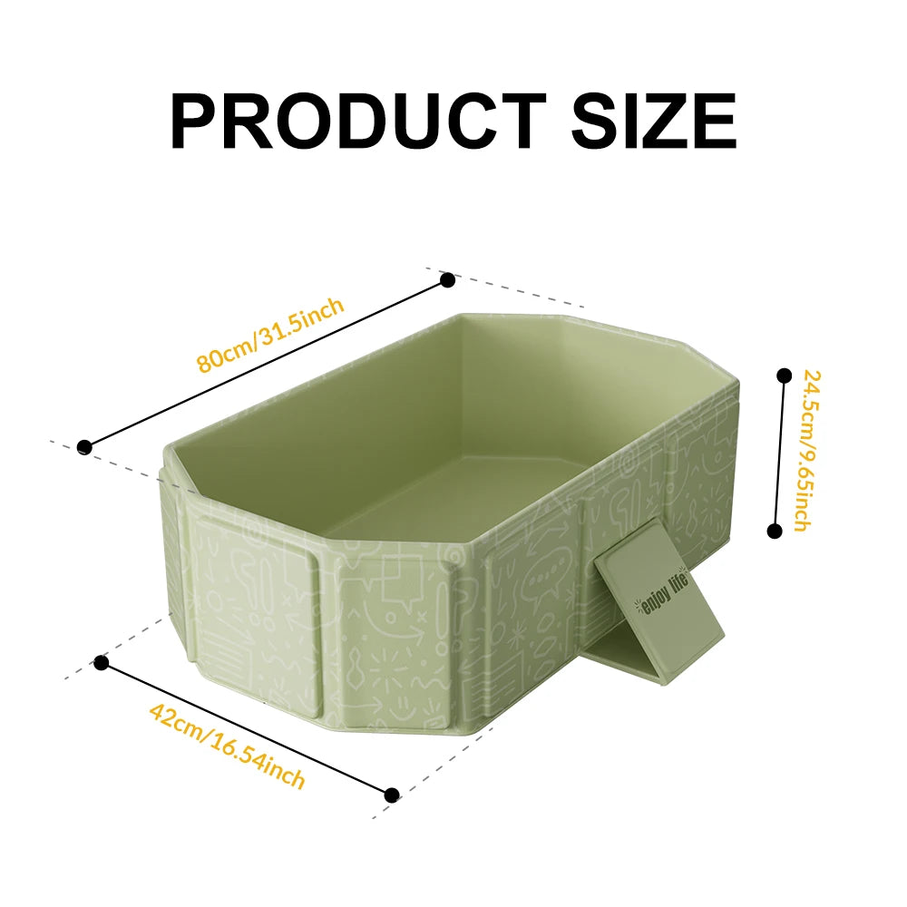 1 foldable bathtub for family use, a convenient summer garden pool for storage, and a baby bathtub suitable for family travel