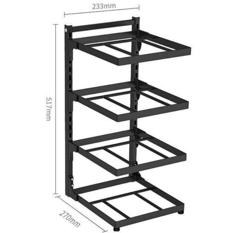 Multi-Layer Kitchen Sink Storage Rack Cooker Storage Rack For Home Cabinets Adjustable Pot Rack Cabinet Organiser Shelf