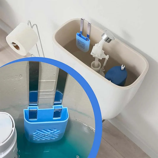 Toilet Tank Cleaning Tablet Holder Hanging Toilet Bowl Cleaner Buffer Box Toilet Tank Bleach Tablet Bracket Bathroom Organizer