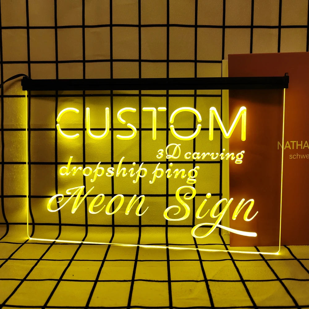 Custom LED 3D Carving Neon Sign