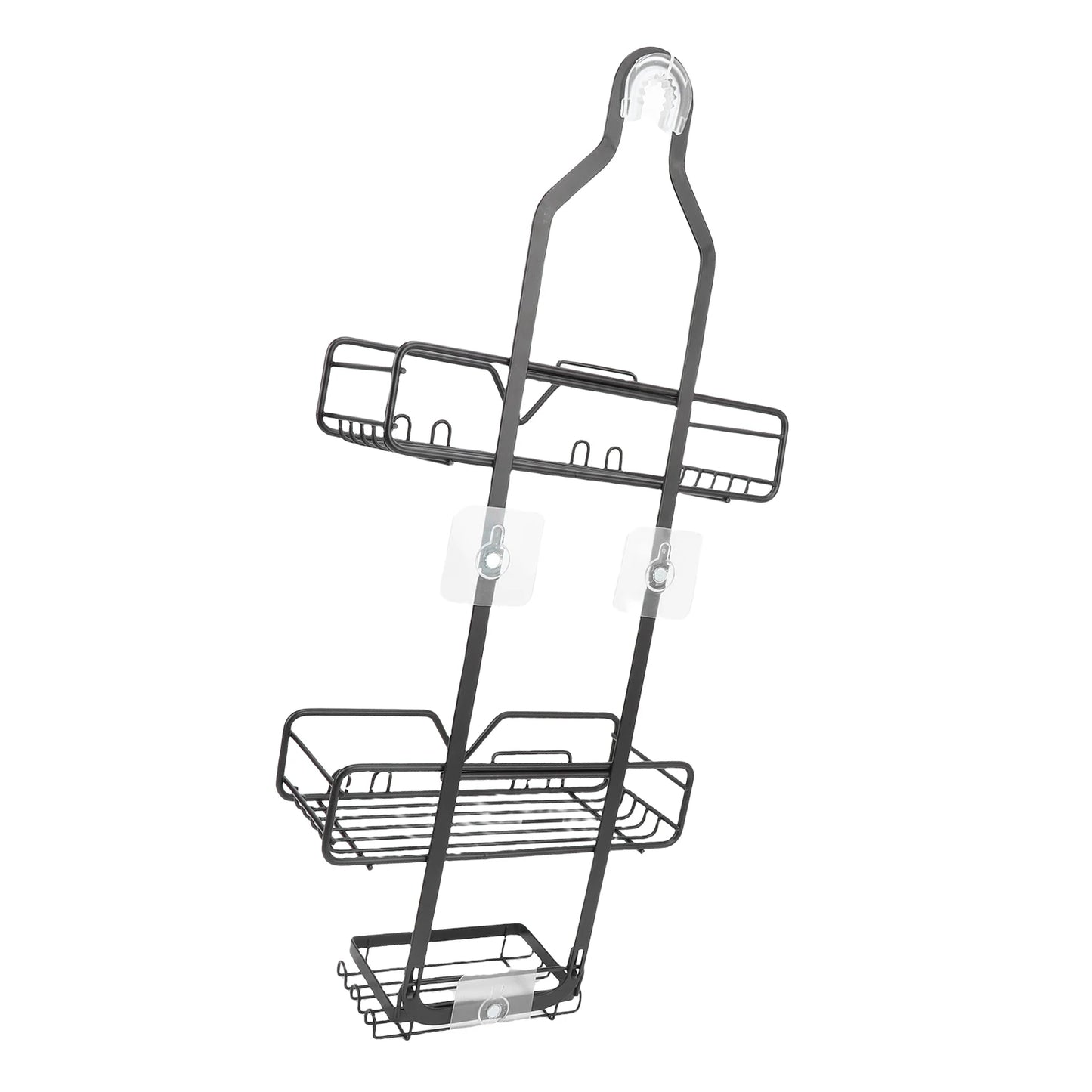 Hanging Shower Organizer High Carbon Steel Minimalist Modern Multi Layer Over Head Shower Caddy for Shampoo Body Wash Soap