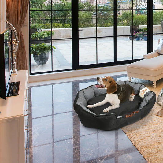 BingoPaw Large Soft Dog Bed with Removable Cushion