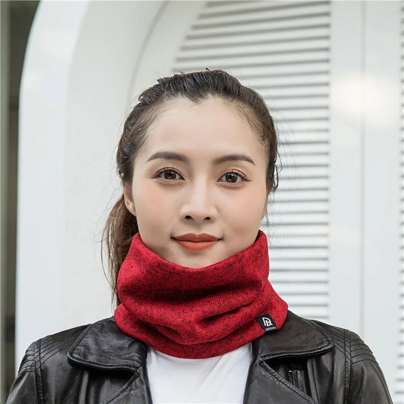 Unisex Solid Cashmere Ring Scarf