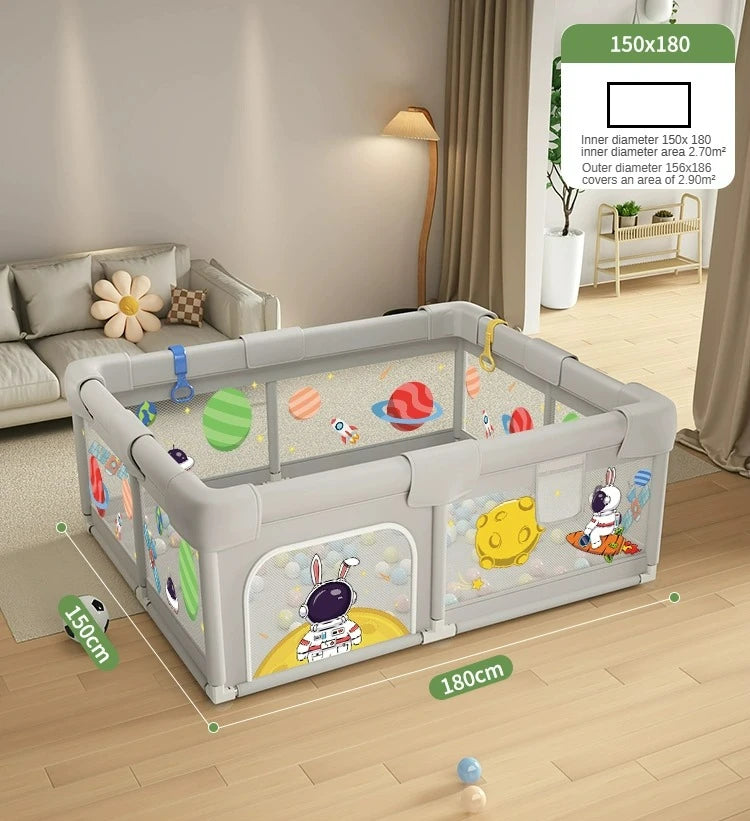 Baby Play Playpen Washable Baby Guardrail Indoor Children's Household Crawling Protective Mat Sponge To Prevent Bumps