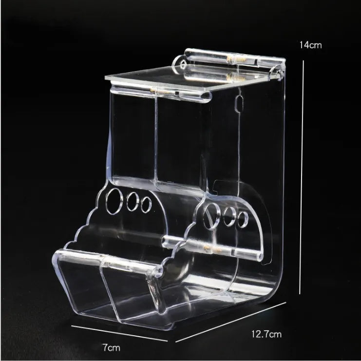 Hamster Rabbit Food Dispenser Feeder Plastic Automatic Hamster & Rabbit Food Dispenser – Clear Plastic Pet Feeder for Guinea Pigs and Small Animalsear Automatic Pet Feeder For Hamster Guinea Pigs Food Bowl Container