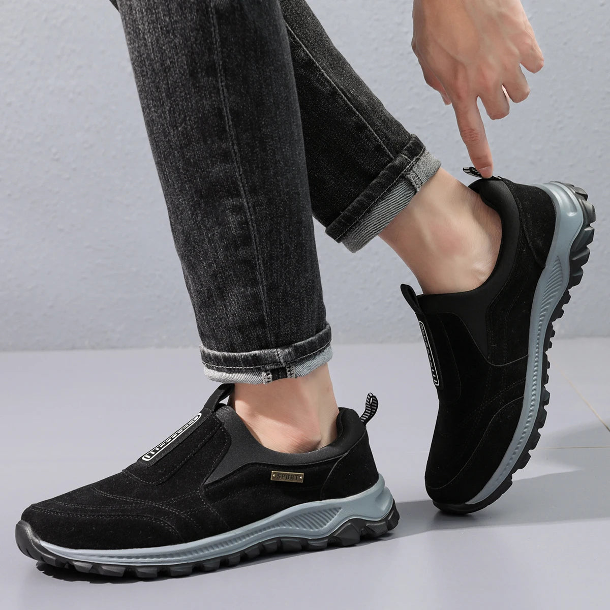 MAEDEF Classic Fashion Men's High Quality Running Shoes Breathable Soft Comfortable Casual Anti-slip Outdoor Walking Sport Shoes